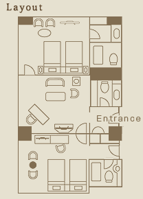 Executive luxury suite layout