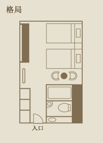 Executive twin room layout