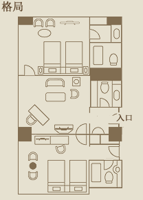 Executive luxury suite layout