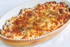 ⑧海老とチキンのあつあつドリア