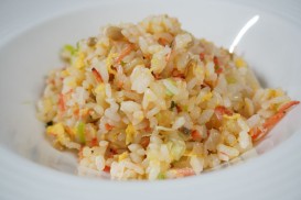 桜海老と搾菜のチャーハン