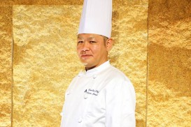 佐土原ナスと宮崎牛の 一口ステーキ 日向夏と麦味噌のソース　by ホテルブエナビスタ　原田総料理長