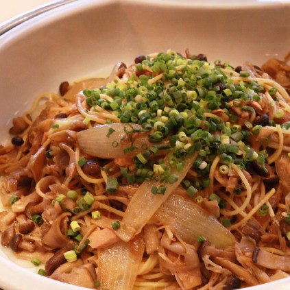 ツナときのこの和風パスタ