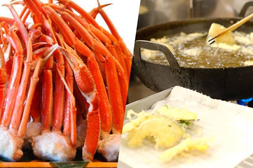 料亭 深志楼 秋の収穫祭 蟹と天婦羅食べ放題 （9/22）