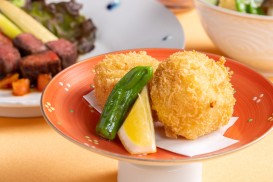 じゃがいもと明太子なめ茸コロッケ