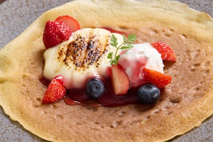 鉄板焼きクレープブリュレ