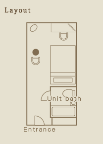 Executive semi-double room layout