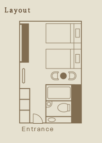 Executive twin room layout