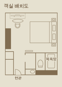 Executive deluxe double room layout