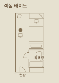 Executive semi-double room layout