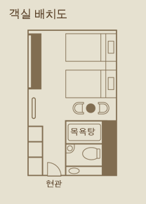 Executive twin room layout